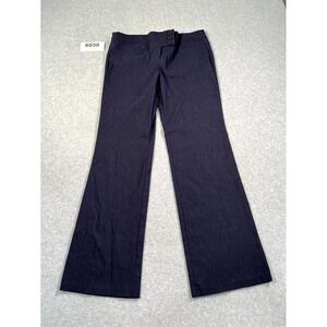 Catch My I Dress Pants Womens 9 Navy Blue Rayon Stretch Flat Front Formal
